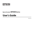 Epson AcuLaser M7000 Series User`s guide
