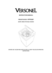 Versonel SPP55AW Instruction manual