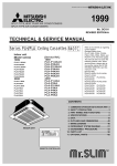 Mitsubishi Electric PU-P2.5VGAA Service manual
