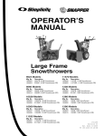 Simplicity 10560 Operator`s manual