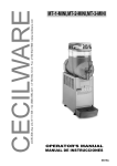 Cecilware MT-2-Mini Operator`s manual