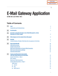 E-Mail Gateway Application