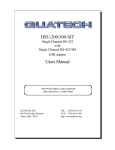 Quatech DSU-200 User`s manual