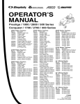 Simplicity Prestige 27HP Operator`s manual