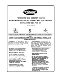 Champion Model 44-WS Gas Specifications