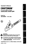 Craftsman 358.350080 Operator`s manual
