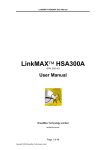 BroadMax Technology LinkMAX HSA300 User manual