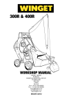 Winget 400R Service manual