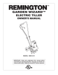 Remington Garden Wizard 109312-01 Owner`s manual