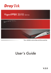 Draytek VigorIPPBX 3510 Series User`s guide