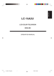 Sharp LC-15A2U Specifications