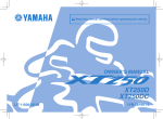 Yamaha XT250D Owner`s manual