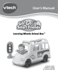 VTech Count & Learn School Bus User`s manual