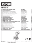 Ryobi RPW2400 Operator`s manual