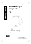 Morphy Richards ESSENTIALS KETTLE Technical data