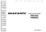 Marantz PM7003 User guide