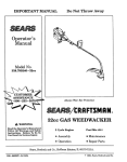 Craftsman 358.799240 Operator`s manual