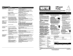 Wayne 331400-001 Operating instructions