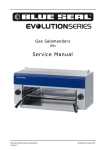 Blue Seal G91 Service manual