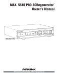 AMX AXC-232 Plus plus Owner`s manual