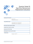 Quantum Scalar 50 Tape Drive Removal and Replacement