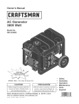 Craftsman 580.323602 Operating instructions