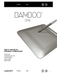 Wacom BAMBOO PEN AND TOUCH User`s manual