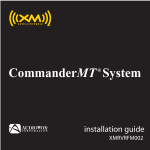 Audiovox CommanderMT 128-7902A Installation guide