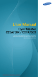 Samsung C27A750X User manual