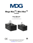 MDG Mega Max User manual