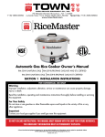 RiceMaster RM-55N Owner`s manual