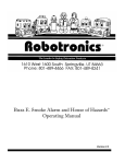 Robotronics Buzz E Operating instructions