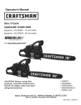 Craftsman Incredi-Pull 316.794450 Operator`s manual