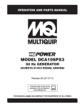 MULTIQUIP DCA10SPX3 Specifications