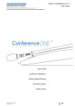 Shure ConferenceONE i User guide