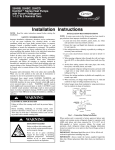 Carrier 25HCD Instruction manual