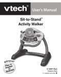 VTech Sit-to-Stand Activity Walker test Instruction manual
