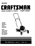 Craftsman 917.380231 Owner`s manual