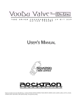 Rocktron VooDu Valve Online User`s manual