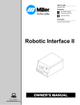 Miller Robotic Interface II Owner`s manual