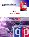 QDK™ Altera Nios II