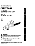 Craftsman 358.341140 Operator`s manual