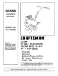 Craftsman 917.292460 Owner`s manual