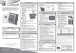 Radio Shack Wireless Indoor/Outdoor Thermometer User`s guide