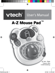 VTech A-Z Mouse Pad Instruction manual