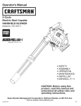 Craftsman INCREDI.PULL 316.794711 Operator`s manual