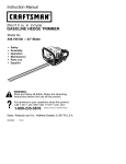 Craftsman 358.795720 Instruction manual
