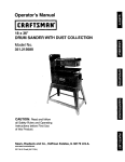 Craftsman 351.215680 Operator`s manual