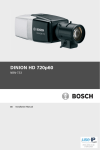Bosch NBN-733 Installation manual