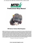 MTD P90 Series Service manual